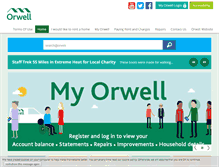 Tablet Screenshot of orwell-housing.co.uk